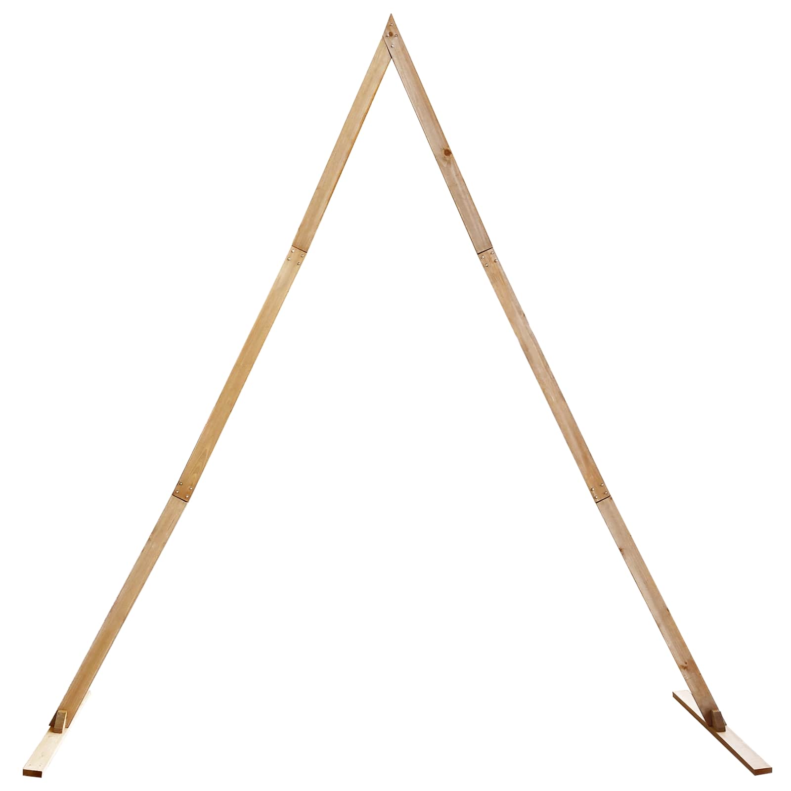 Wedding Arch Light Brown 202 X 95 X 254 Cm Solid Pine Wood