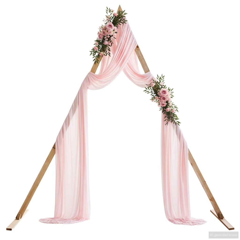 Wedding Arch Light Brown 202 X 95 X 254 Cm Solid Pine Wood