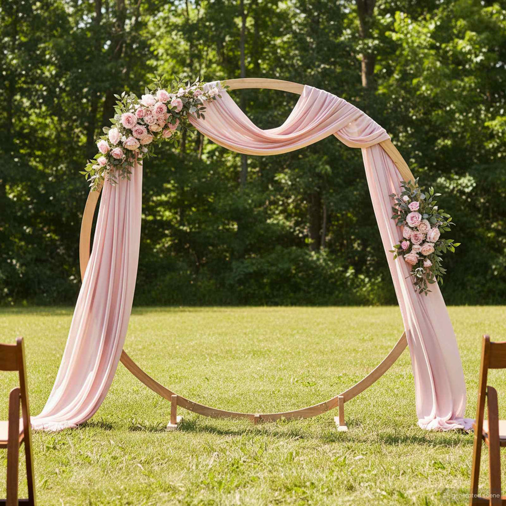 Wedding Arch Light Brown 202 X 95 X 254 Cm Solid Pine Wood