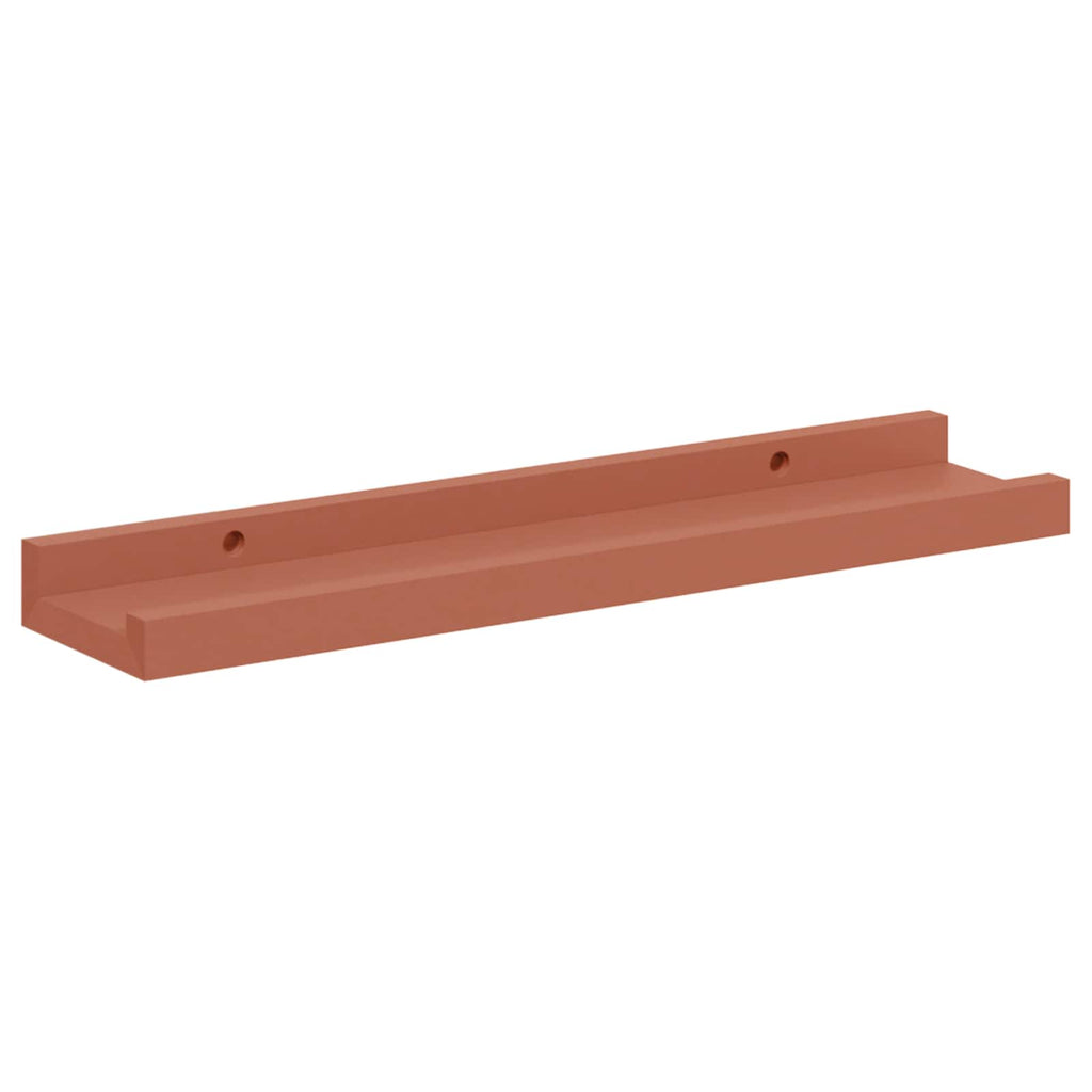 Wall Shelf Set of 4 Floating Shelves Engineered Wood Display Storage