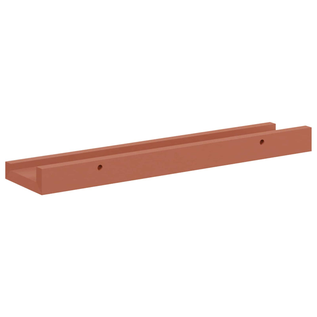Wall Shelf Set of 4 Floating Shelves Engineered Wood Display Storage