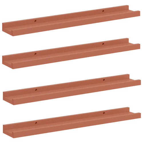 Wall Shelf With Shelf 4 Pcs Enginee Wood