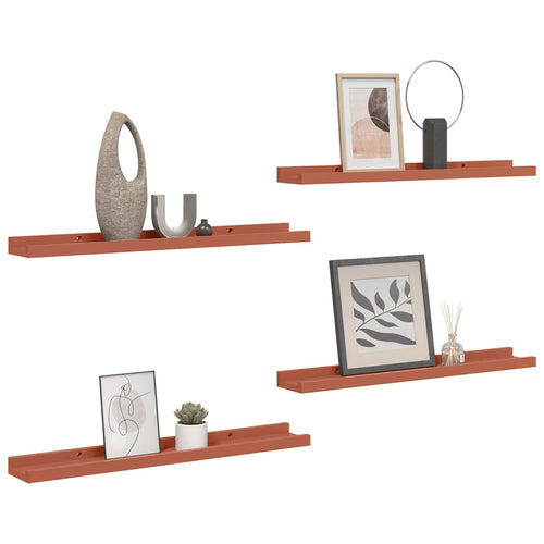 Wall Shelf With Shelf 4 Pcs Enginee Wood