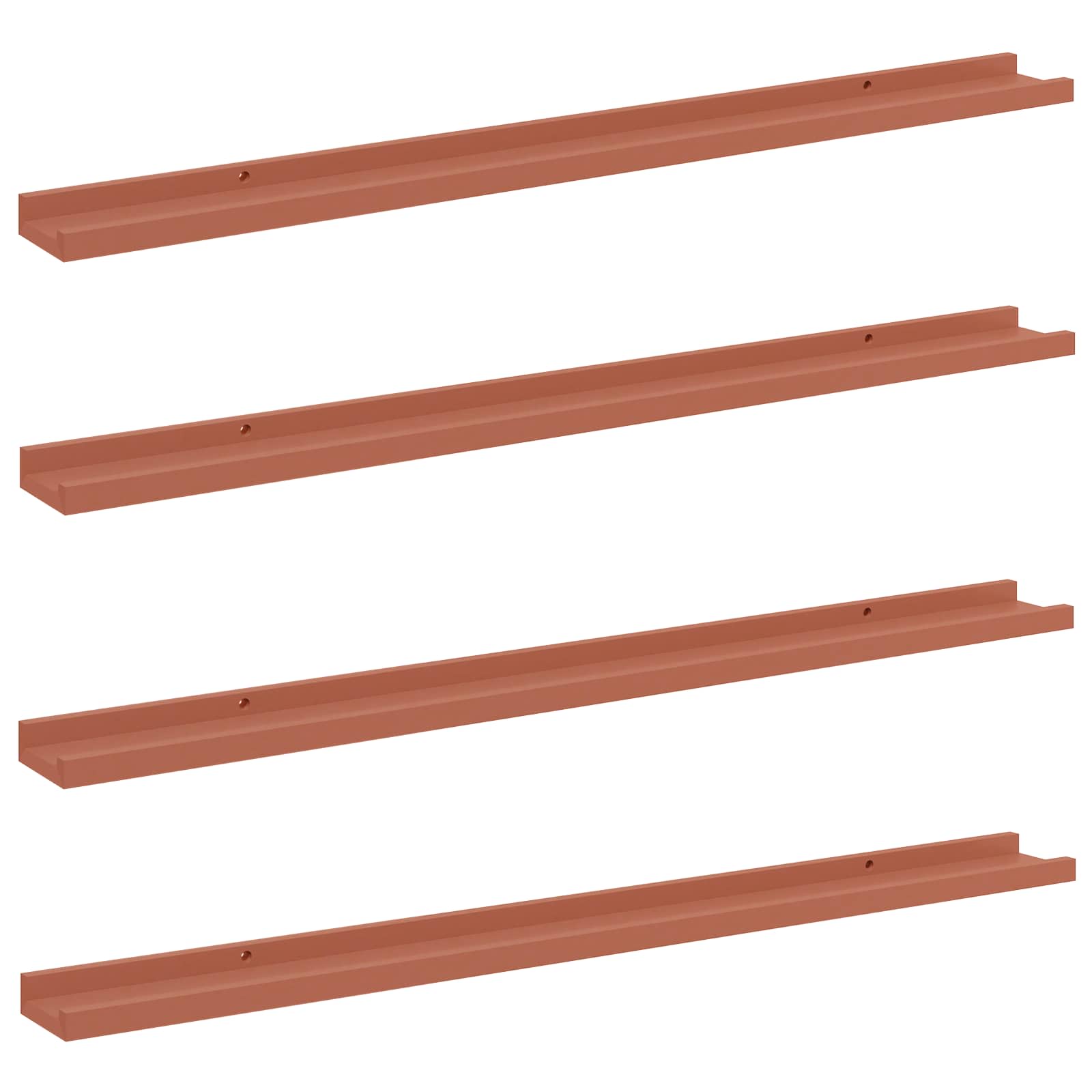 Wall Shelf With Shelf 4 Pcs Enginee Wood
