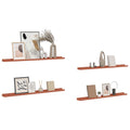 Wall Shelf With Shelf 4 Pcs Enginee Wood