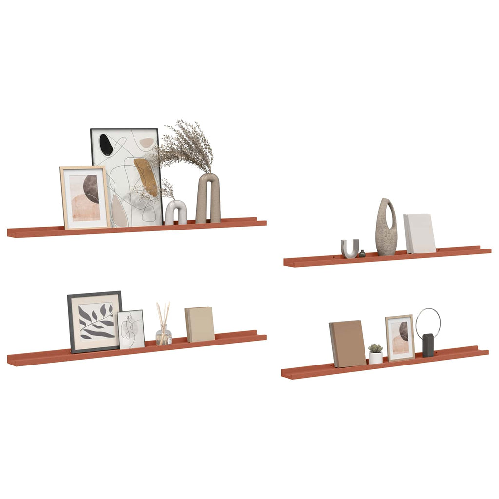 Wall Shelf With Shelf 4 Pcs Enginee Wood