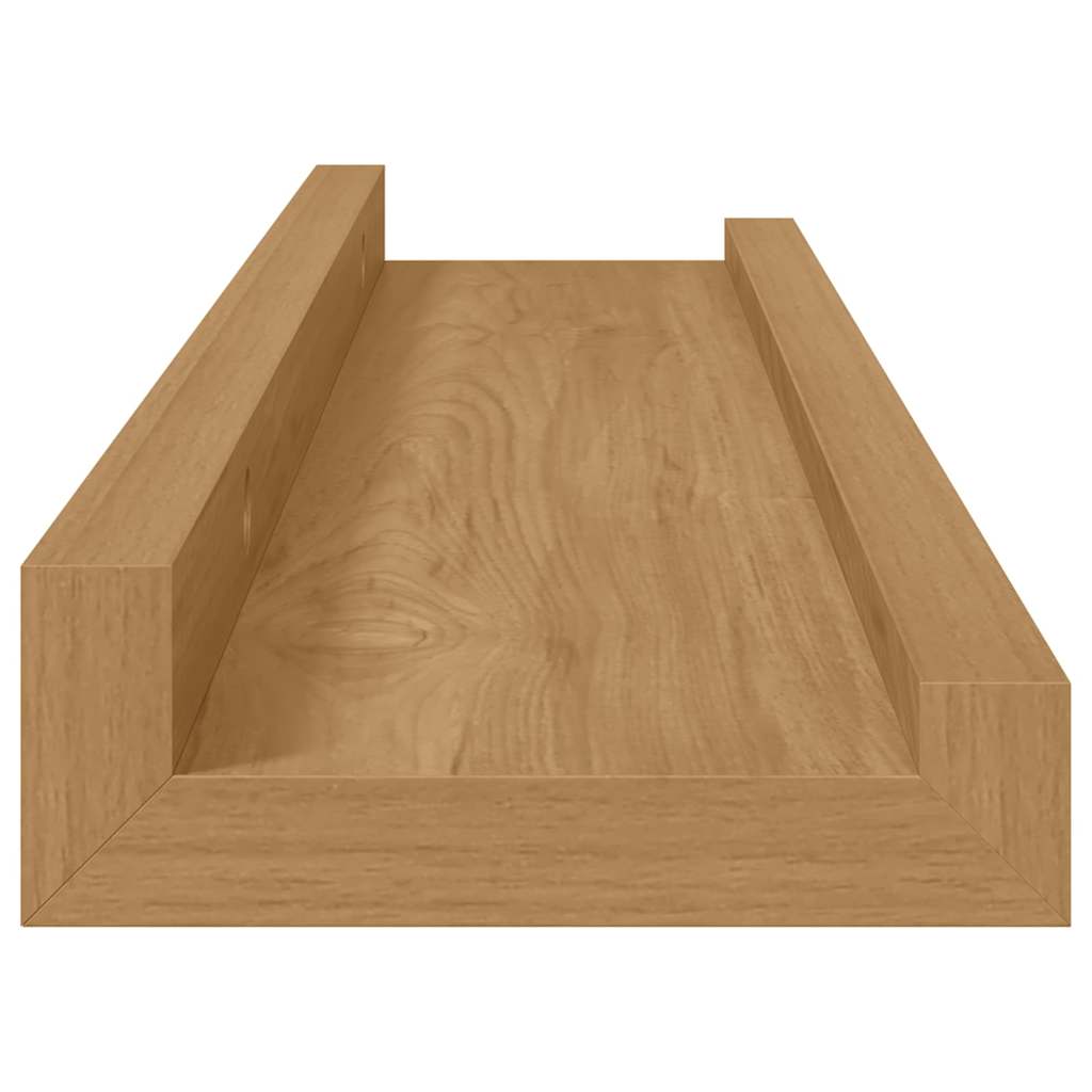 Wall Shelf With Shelf 2 Pcs Engineered Wood