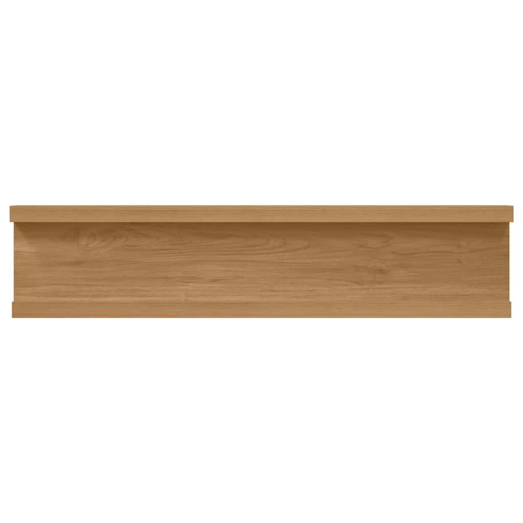 Wall Shelf With Shelf 2 Pcs Engineered Wood