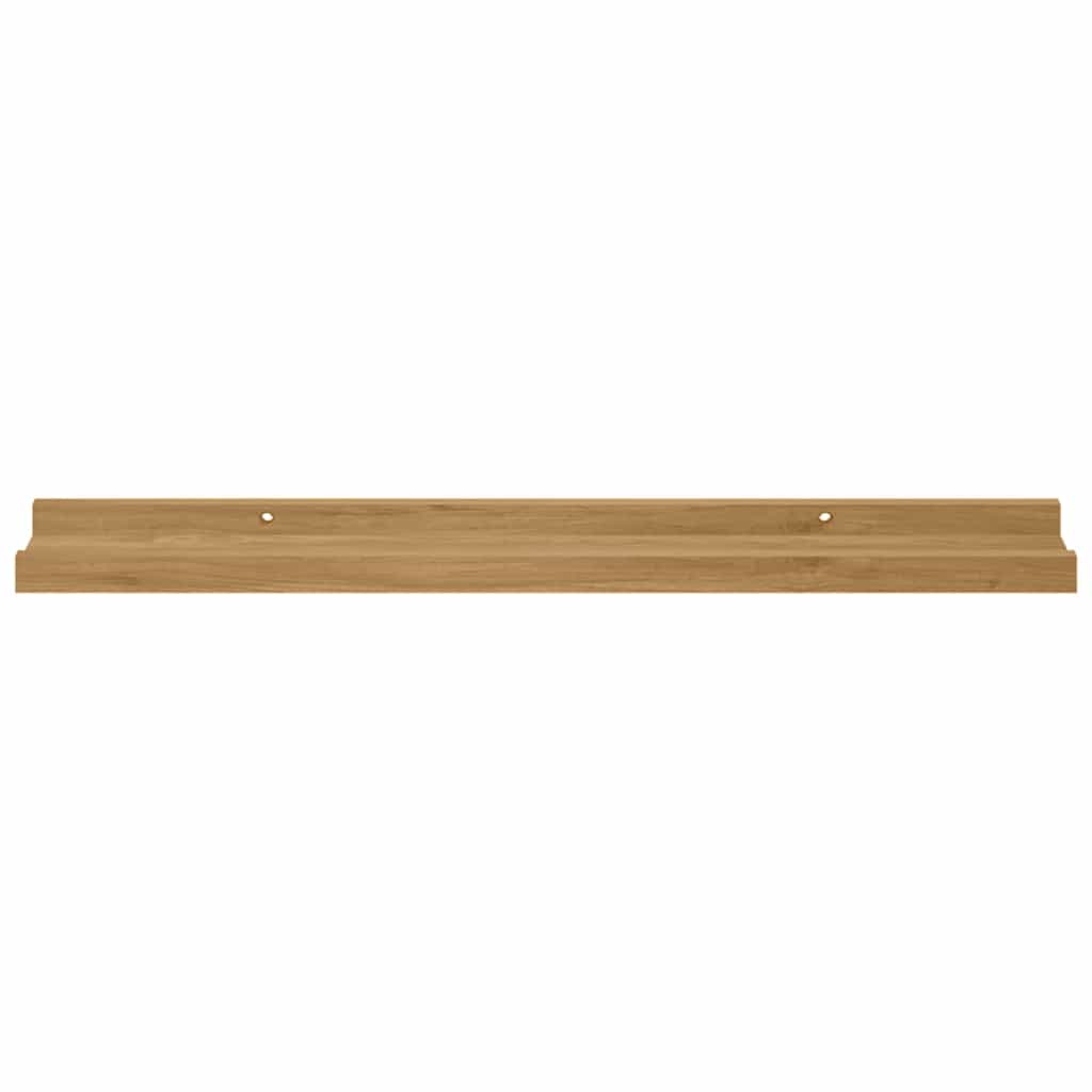 Wall Shelf With Shelf 2 Pcs Engineered Wood