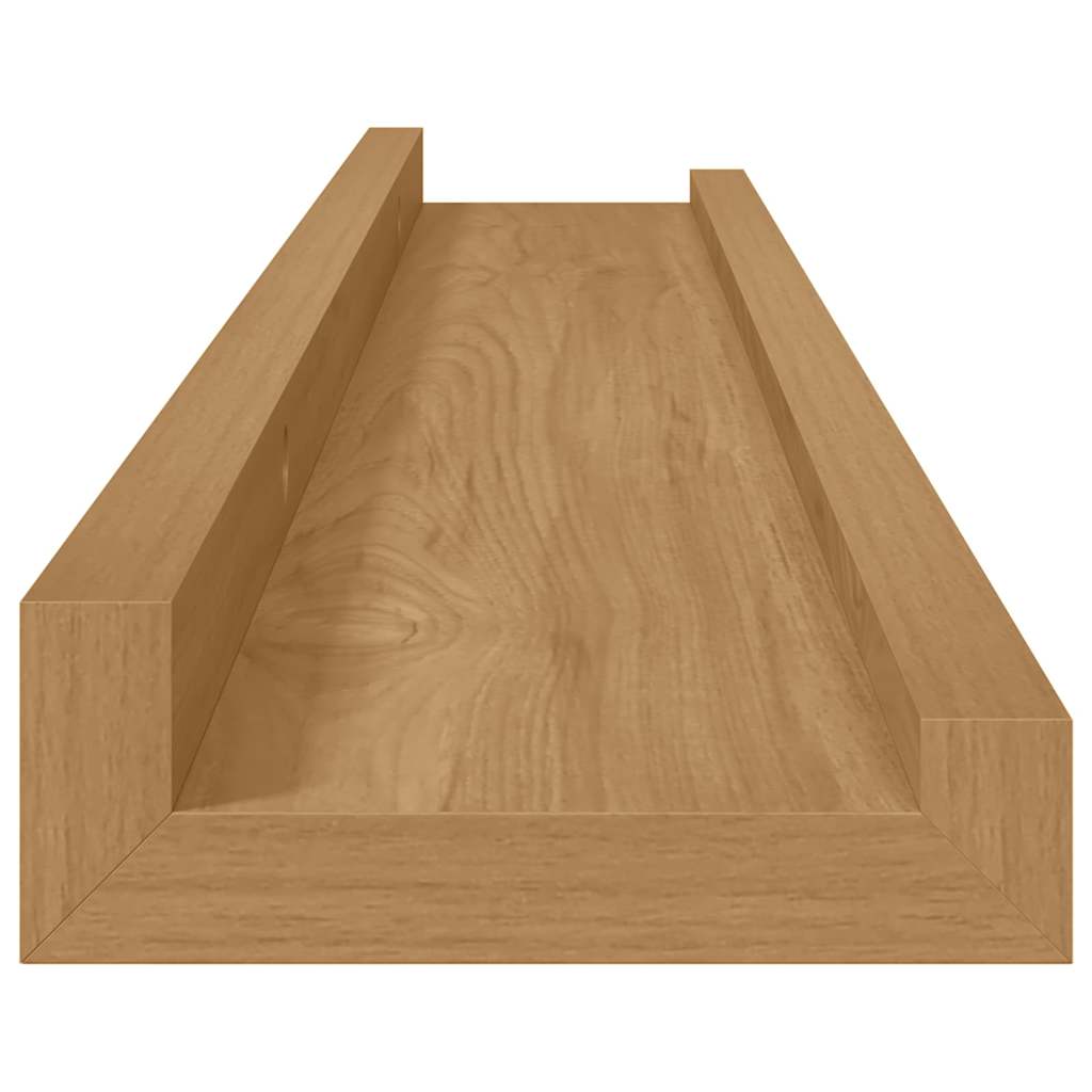 Wall Shelf With Shelf 2 Pcs Engineered Wood