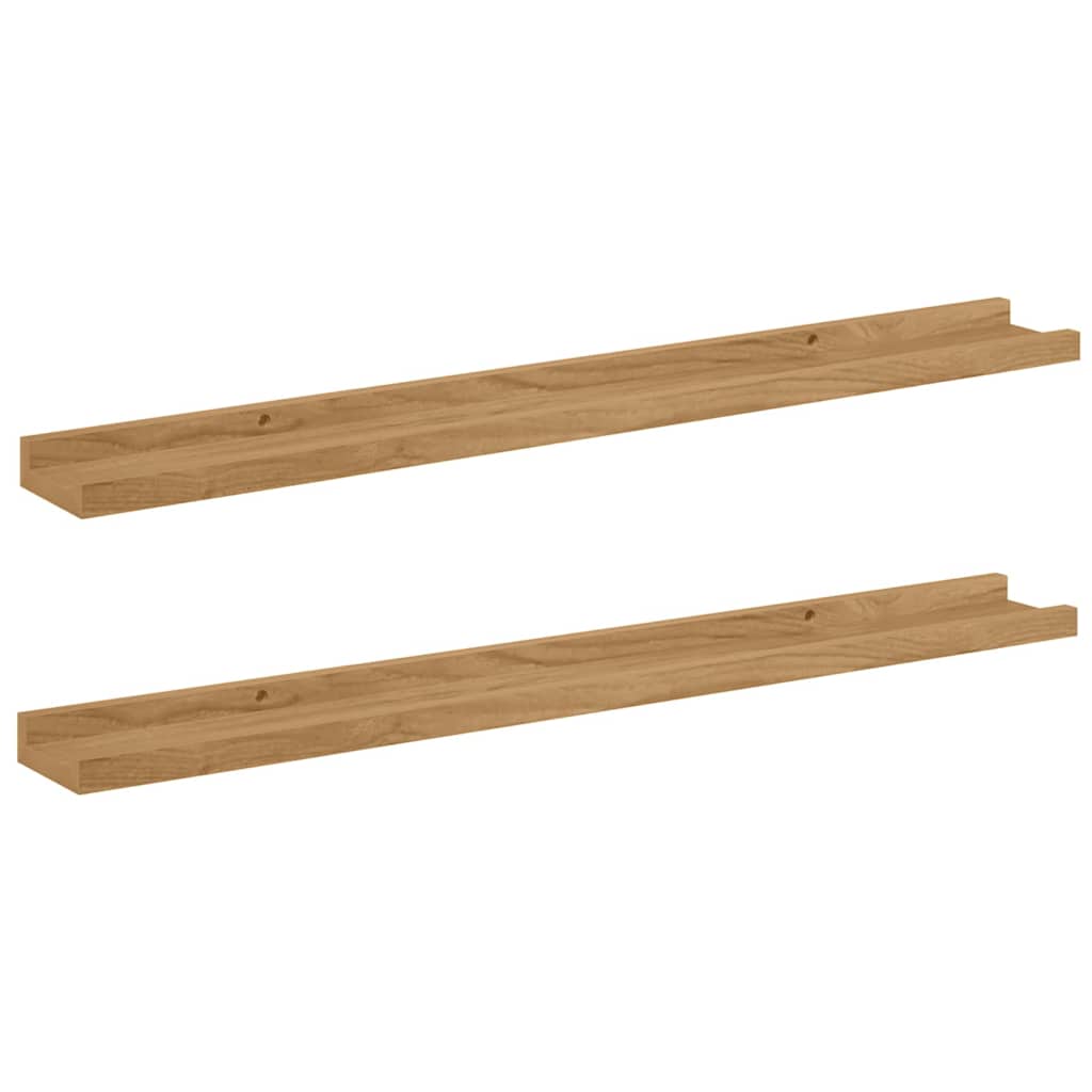 Wall Shelf 2 Pcs Engineered Wood