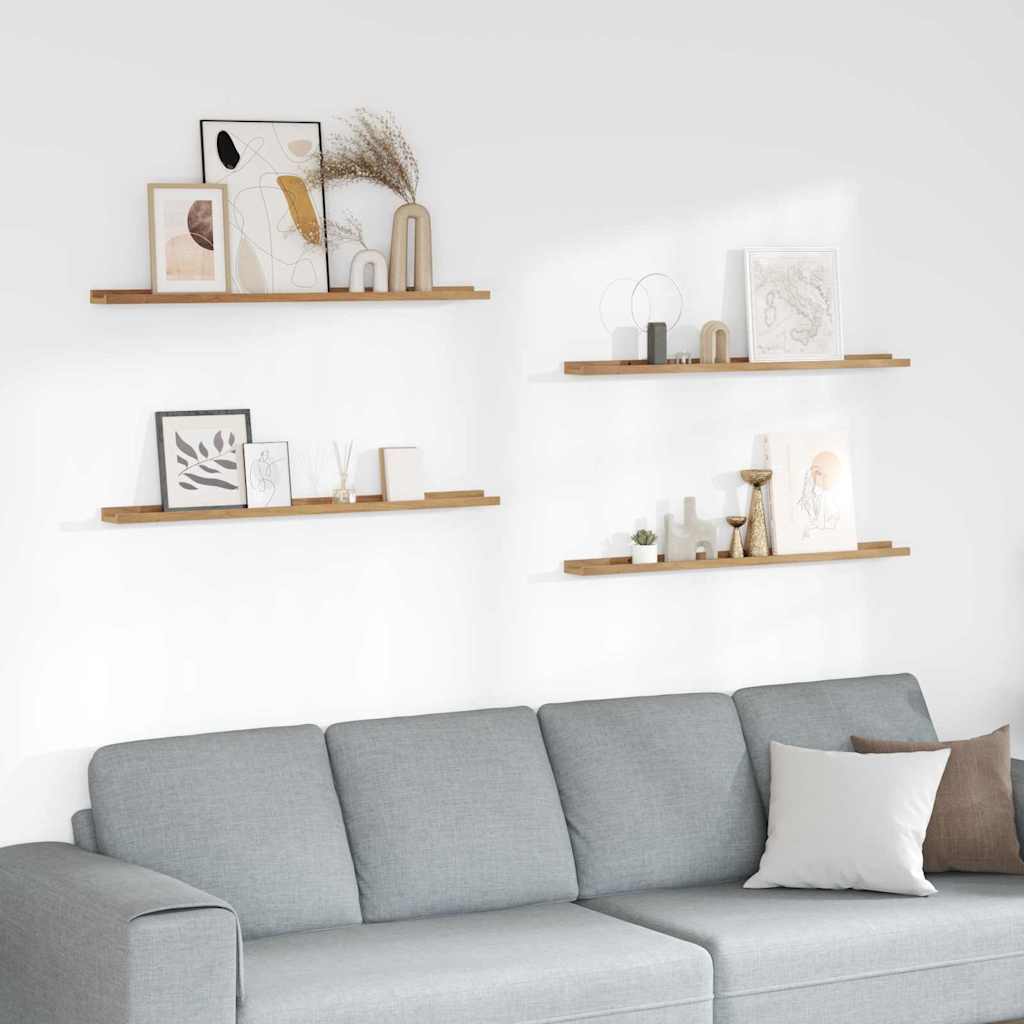 Wall Shelf 4 Pcs Engineered Wood