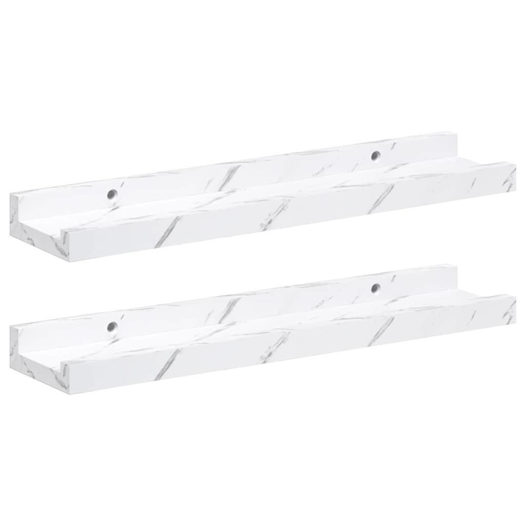 Wall Shelf 2 Pcs Engineered Wood