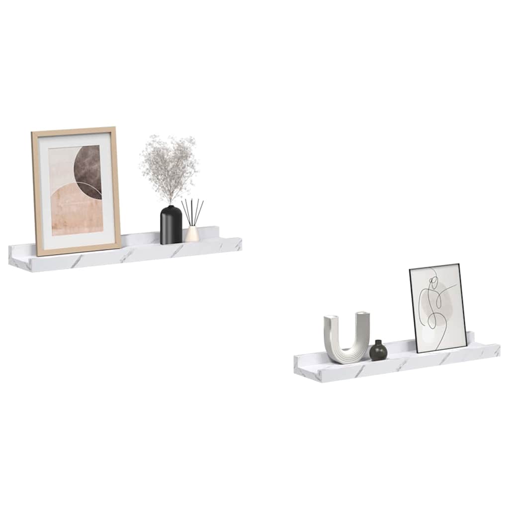 Wall Shelf 2 Pcs Engineered Wood