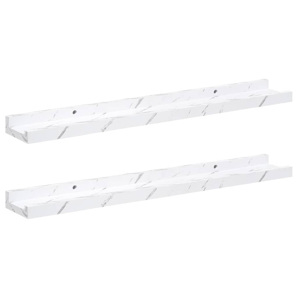 Wall Shelf 2 Pcs Engineered Wood