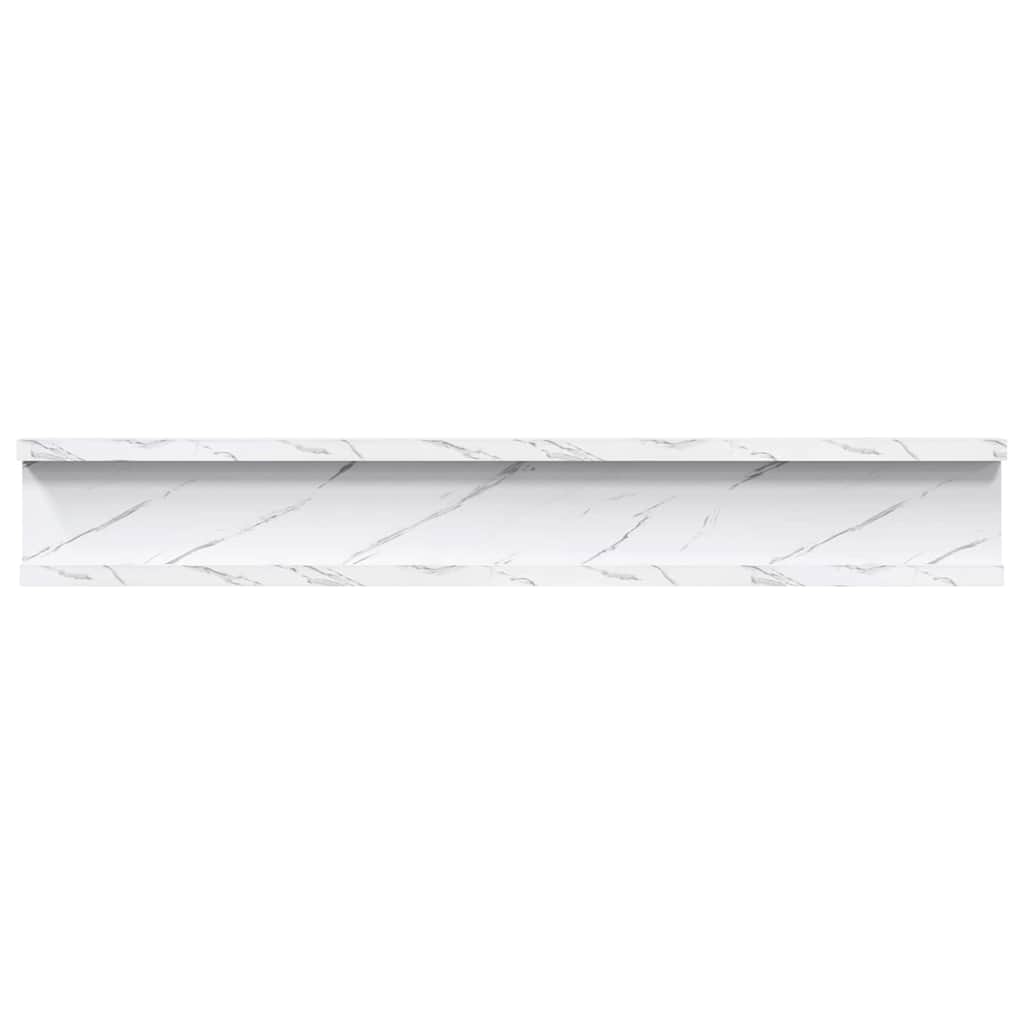 Wall Shelf 2 Pcs Engineered Wood