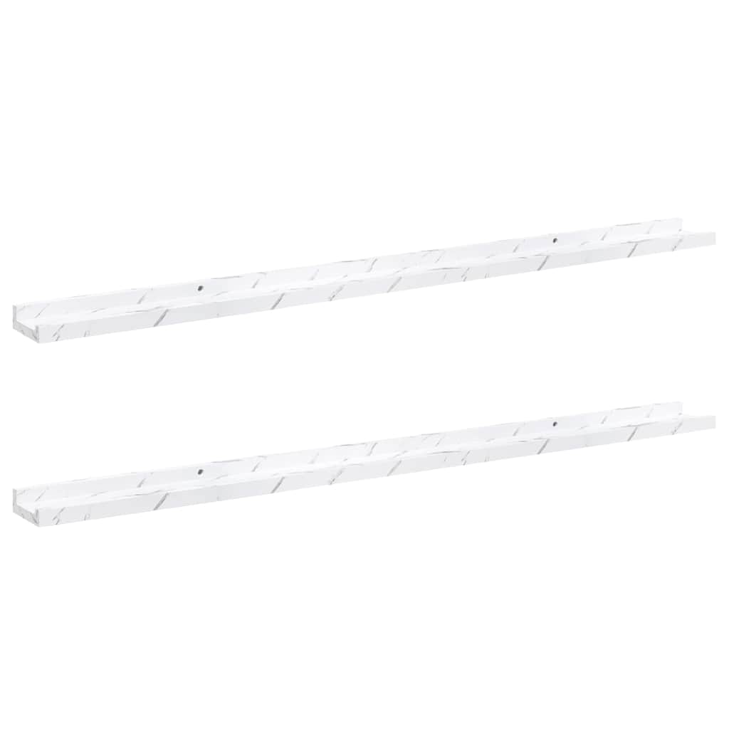 Wall Shelf 2 Pcs Engineered Wood