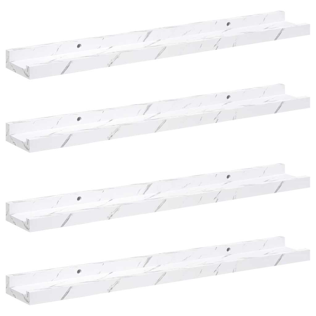 Wall Shelf 4 Pcs Engineered Wood