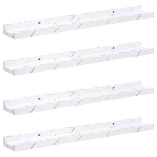 Wall Shelf 4 Pcs Engineered Wood