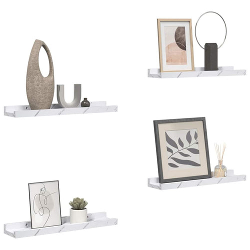 Wall Shelf 4 Pcs Engineered Wood