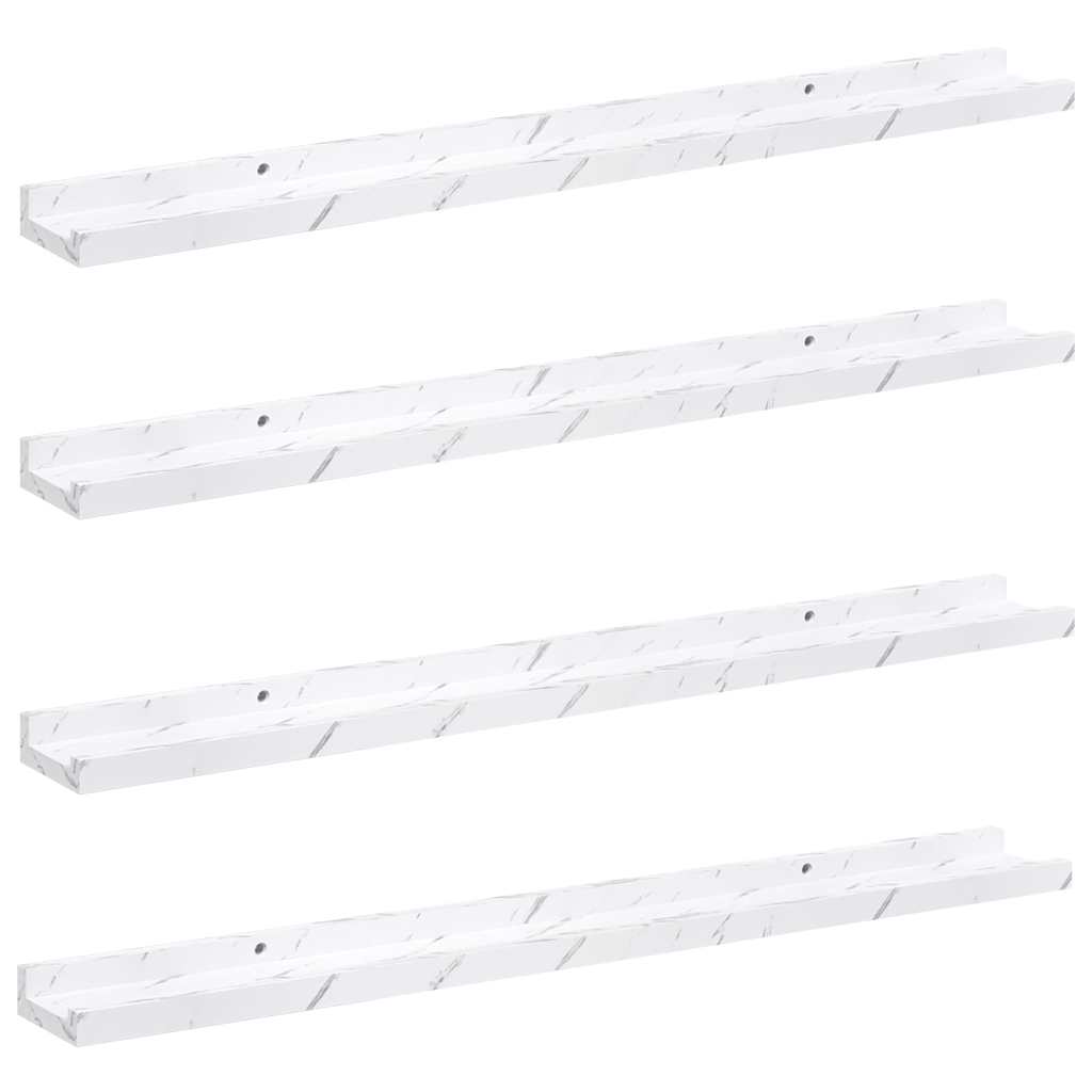 Wall Shelf 4 Pcs Engineered Wood