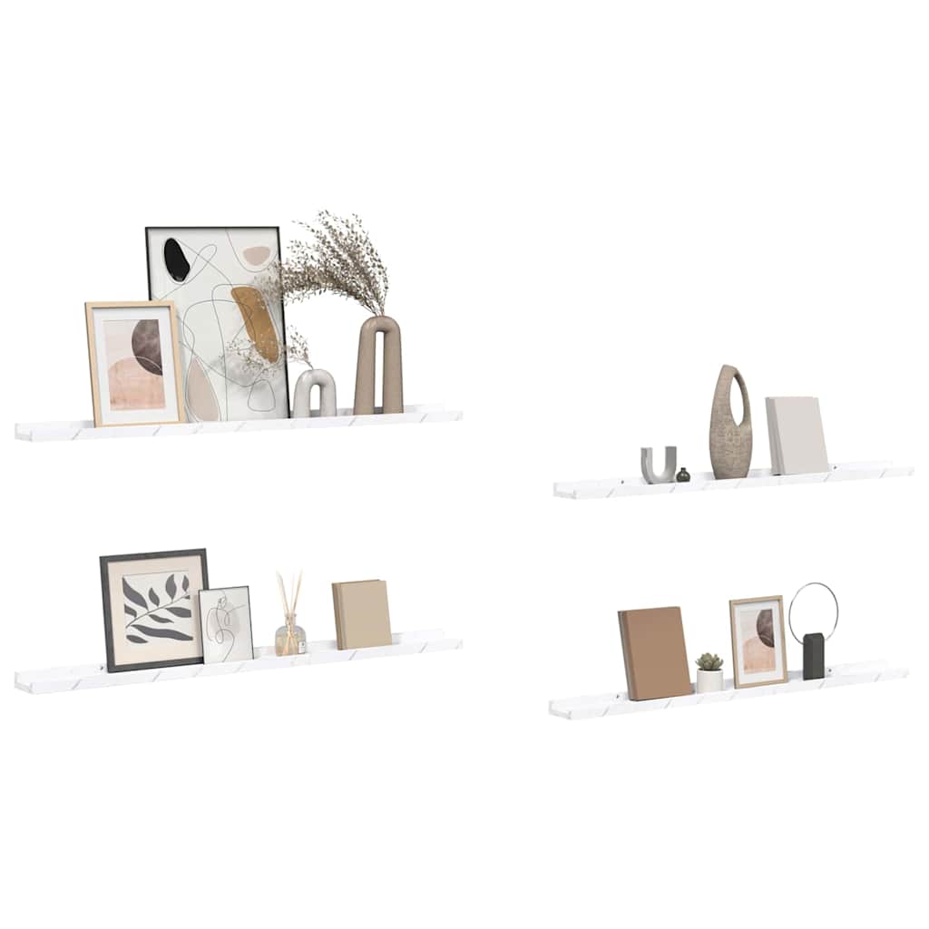 Wall Shelf 4 Pcs Engineered Wood