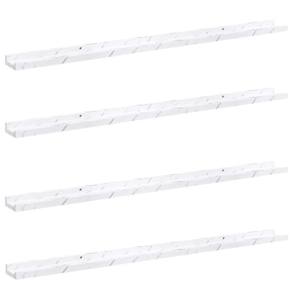 Wall Shelf 4 Pcs Engineered Wood