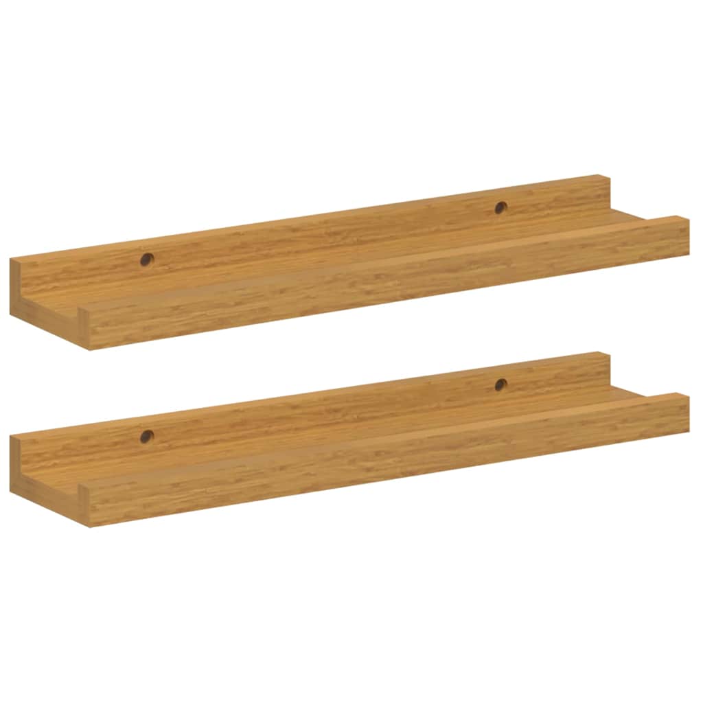 Wall Shelf With Shelf 2 Pcs Engineered Wood