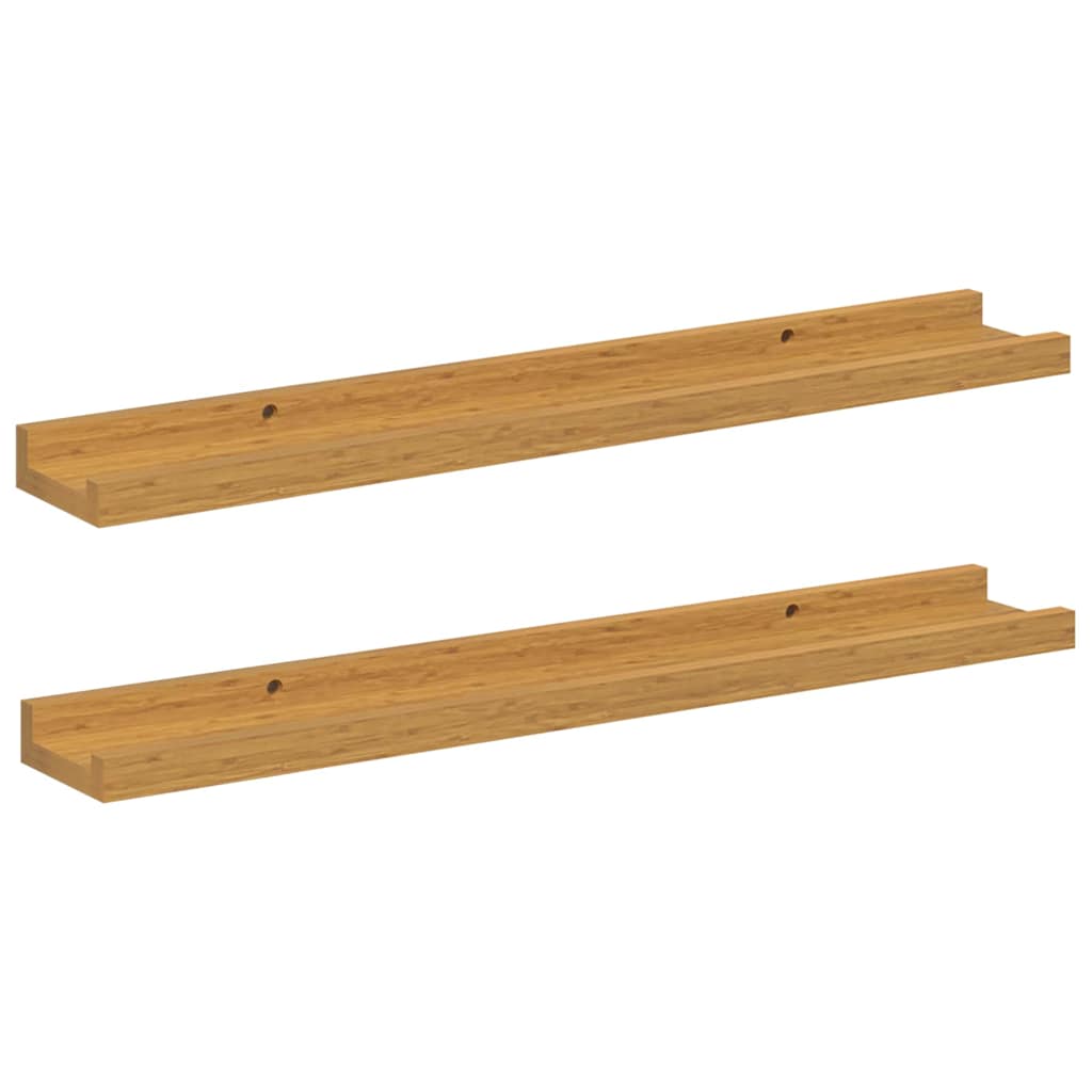 Wall Shelf With Shelf 2 Pcs Engineered Wood