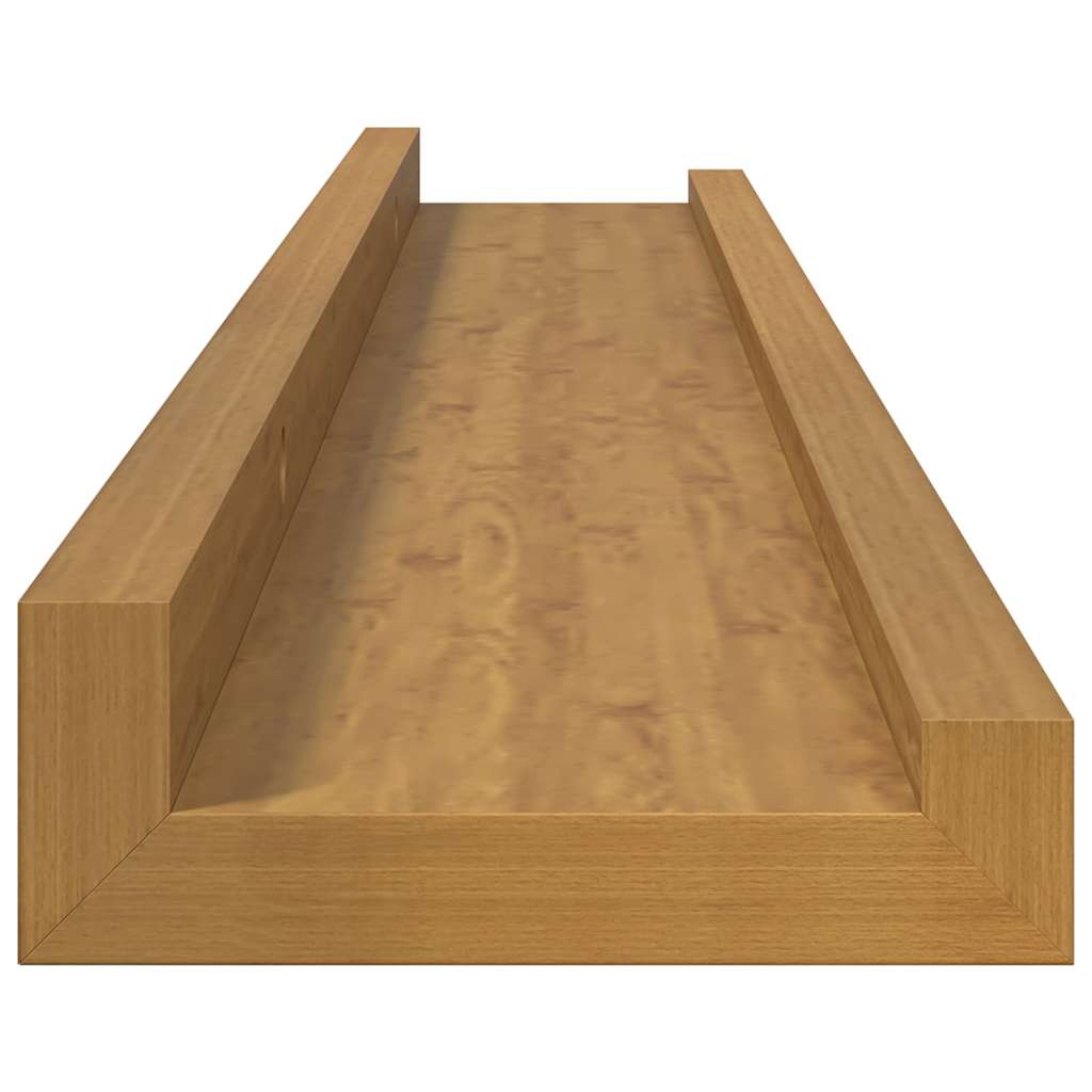 Wall Shelf With Shelf 2 Pcs Engineered Wood