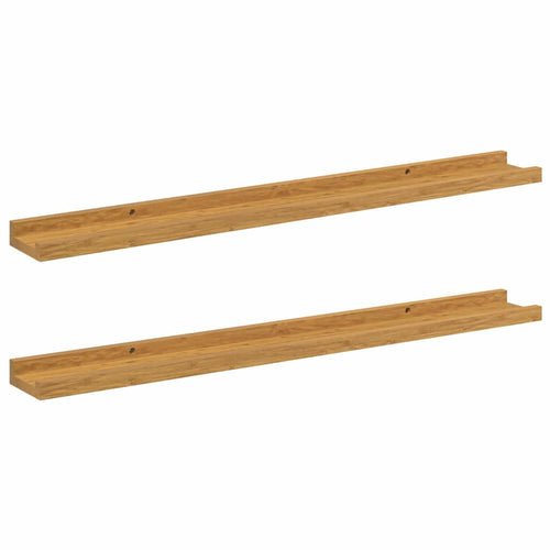Wall Shelf With Shelf 2 Pcs Engineered Wood