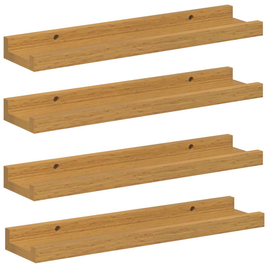 Wall Shelf With Shelf 4 Pcs Engineered Wood