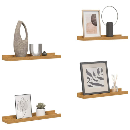 Wall Shelf With Shelf 4 Pcs Engineered Wood