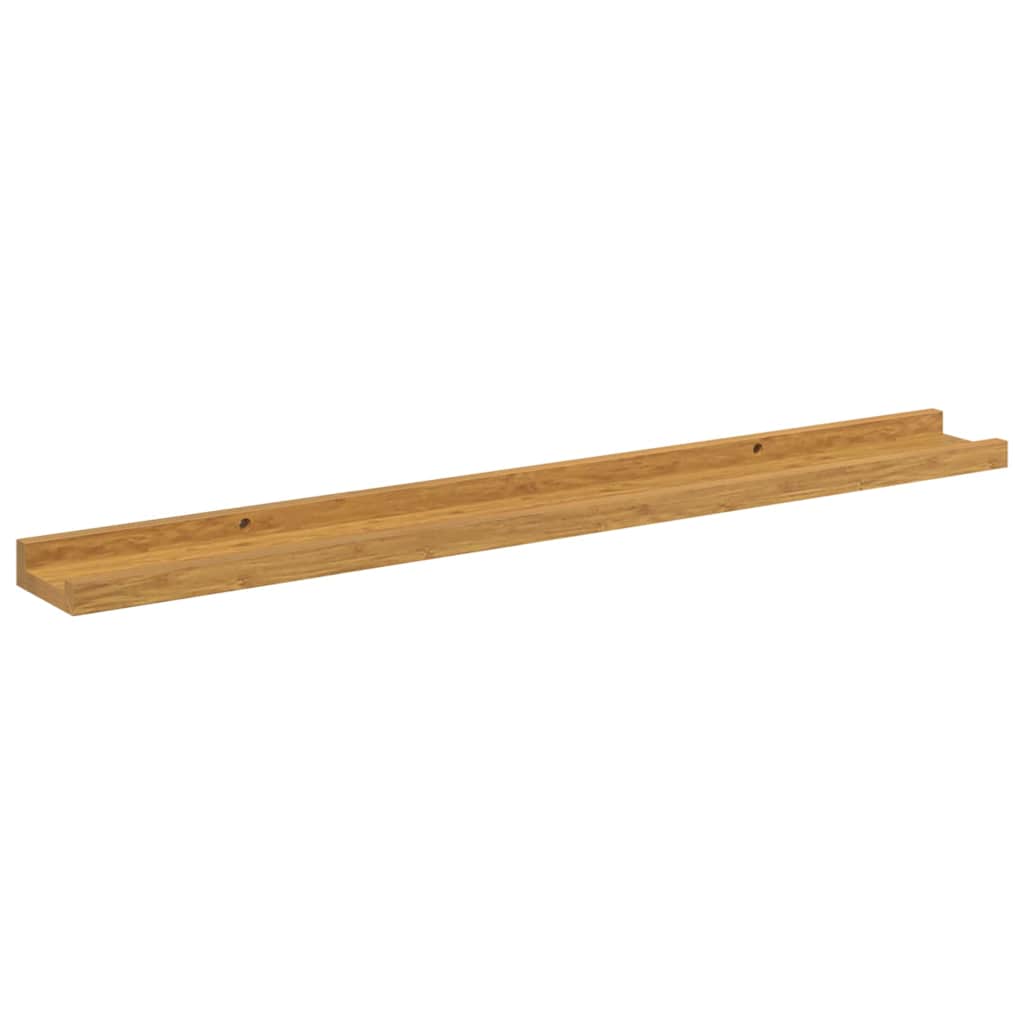 Wall Shelf 4pc Floating Set 80cm Beige Engineered Wood Storage Shelves 80 cm