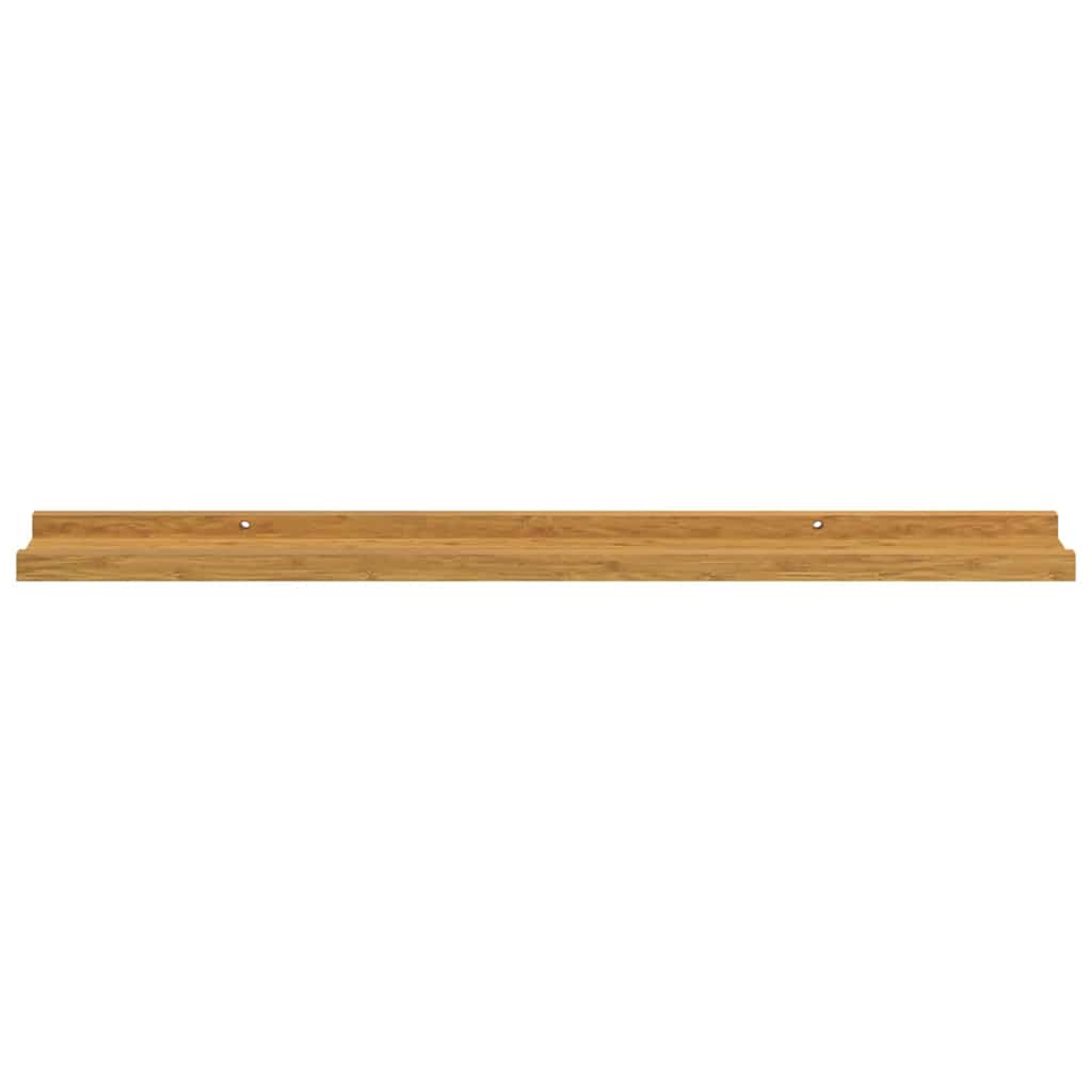 Wall Shelf 4pc Floating Set 80cm Beige Engineered Wood Storage Shelves 80 cm