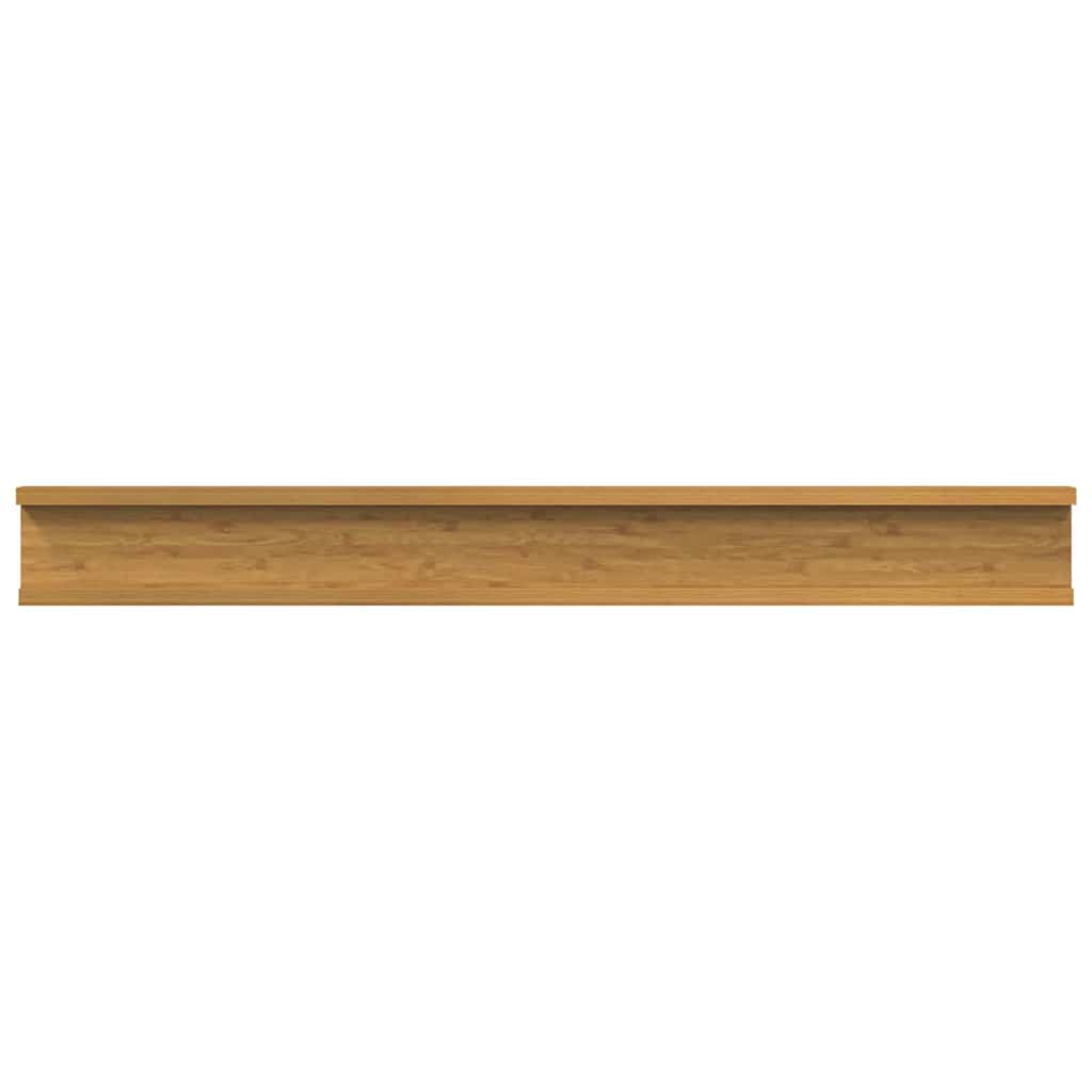 Wall Shelf 4pc Floating Set 80cm Beige Engineered Wood Storage Shelves 80 cm