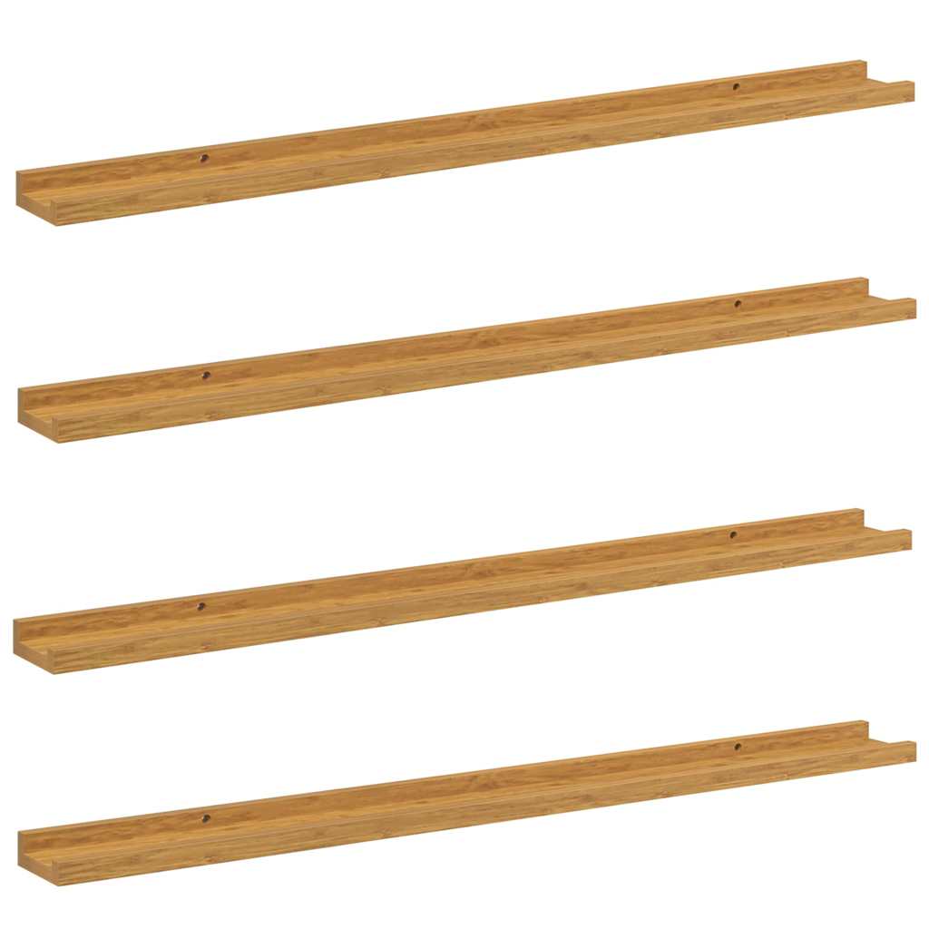 Wall Shelf 4 Pcs Engineered Wood