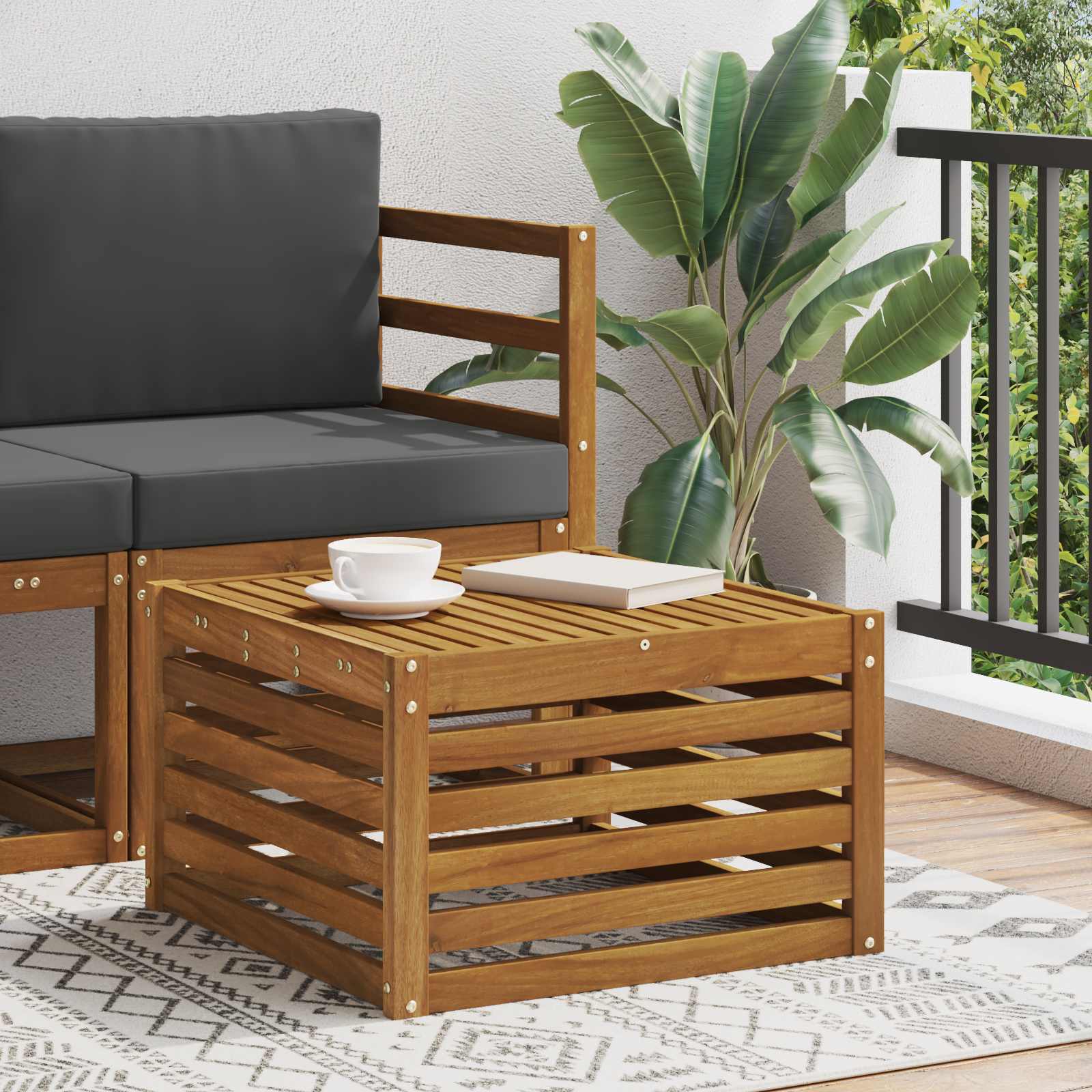 Outdoor 91 X 63 X 73 Cm Solid Acacia Wood