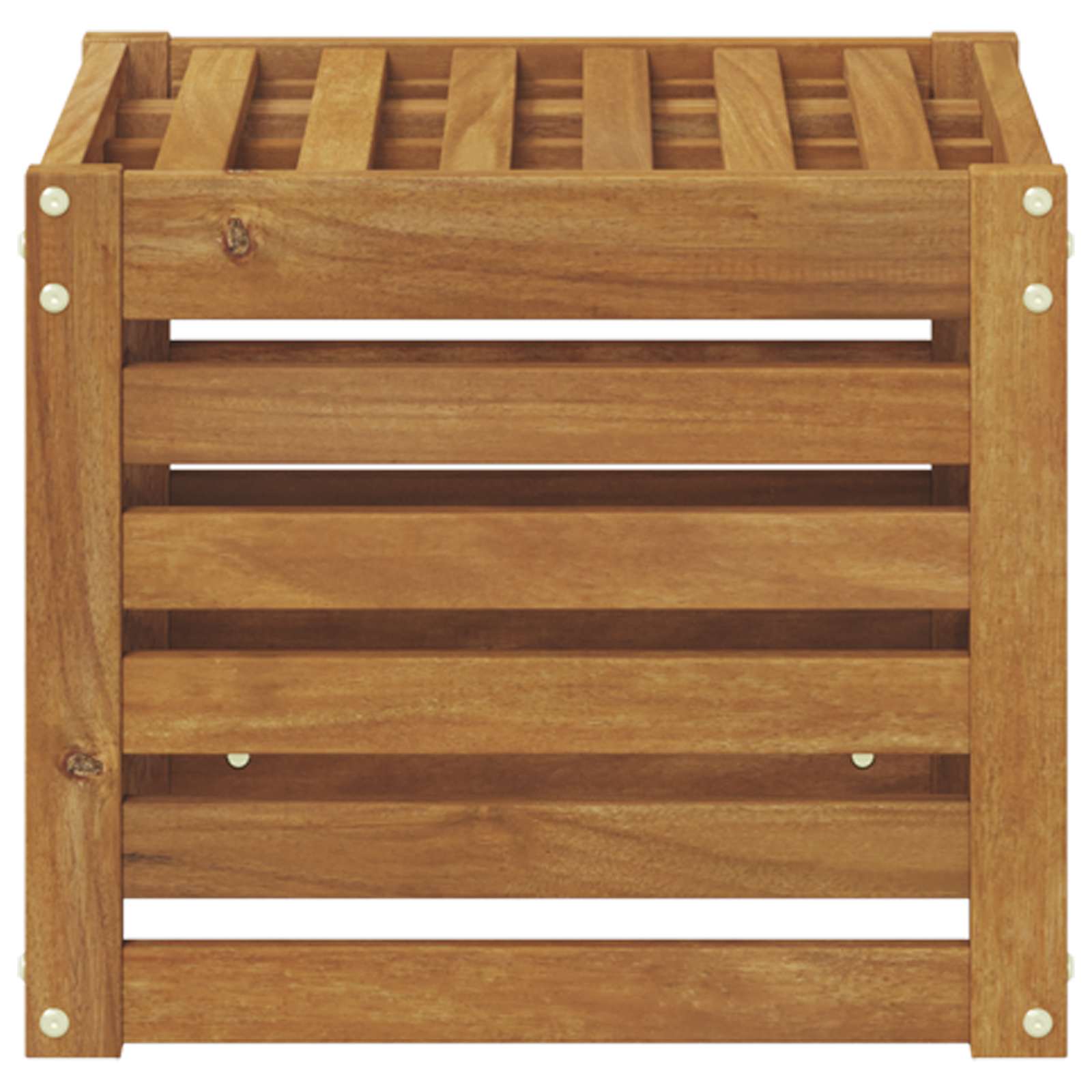 Outdoor Stool Bench 43 X 43 X 37 Cm Solid Acacia Wood