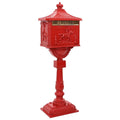 Pedestal Letterbox Aluminium Vintage Style Rustproof