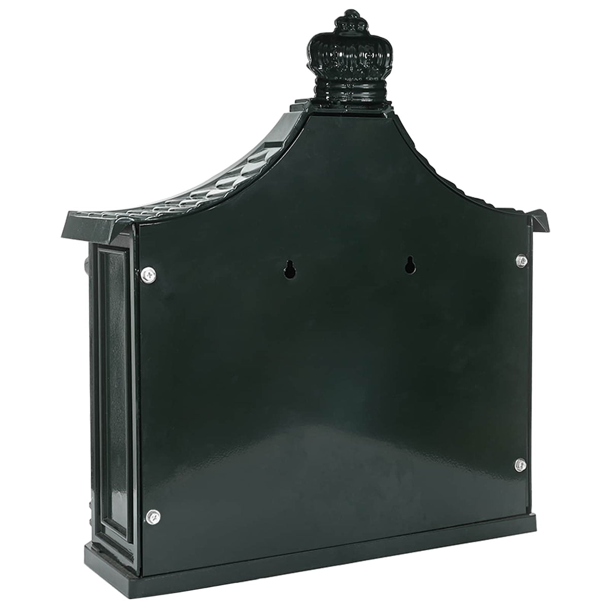 Post Boxes Vintage Bronze Mailbox Wall Mounted Cast Aluminum Lockable Outdoor Re