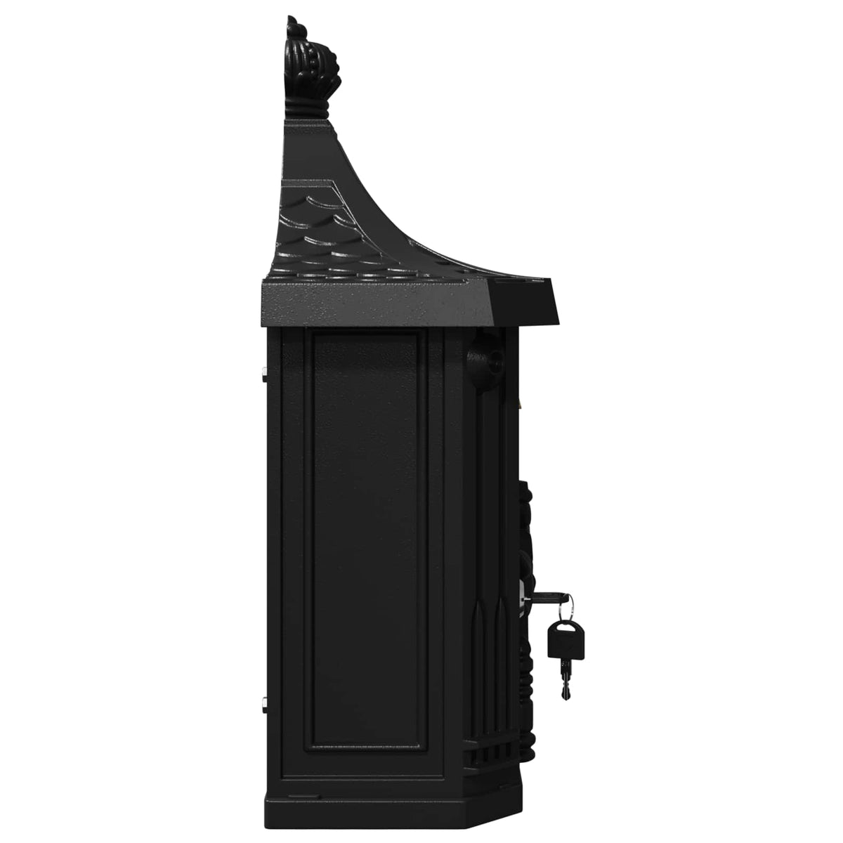 Post Boxes Vintage Bronze Mailbox Wall Mounted Cast Aluminum Lockable Outdoor Re