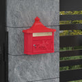 Wall Mounted Mailbox 40.5 X 16 X 45 Cm Cast Aluminum