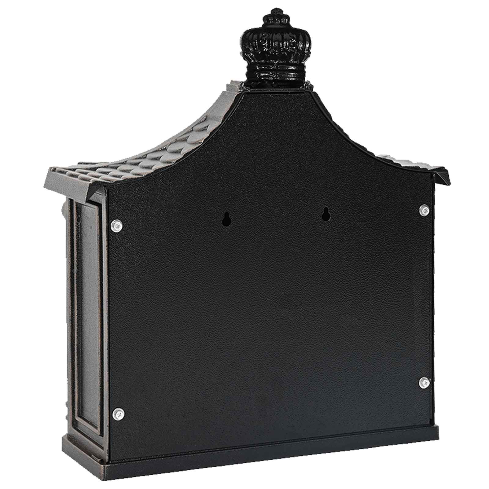 Wall Mounted Mailbox 40.5 X 16 X 45 Cm Cast Aluminum