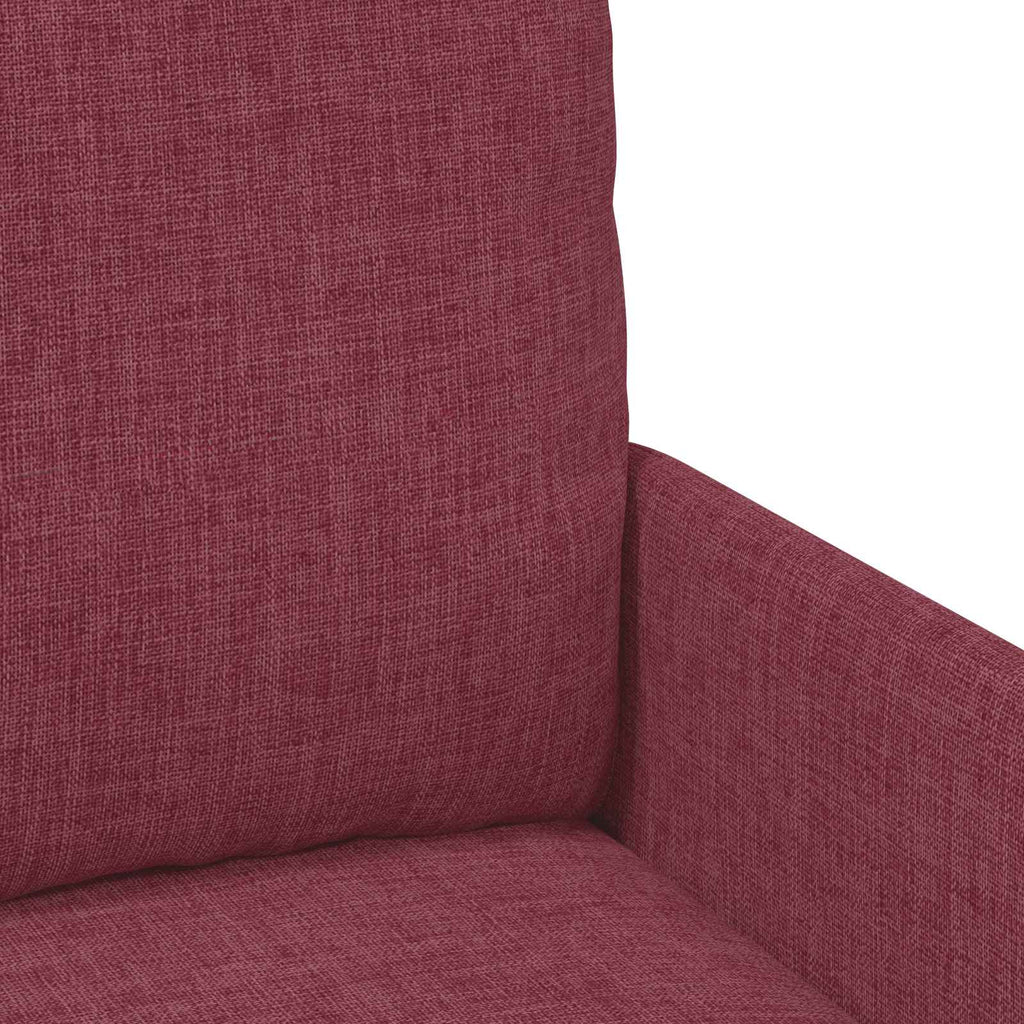 Sofa Sets With Cushion 3 Pcs Wine Red 115 X 56 X 80 Cm Plywood