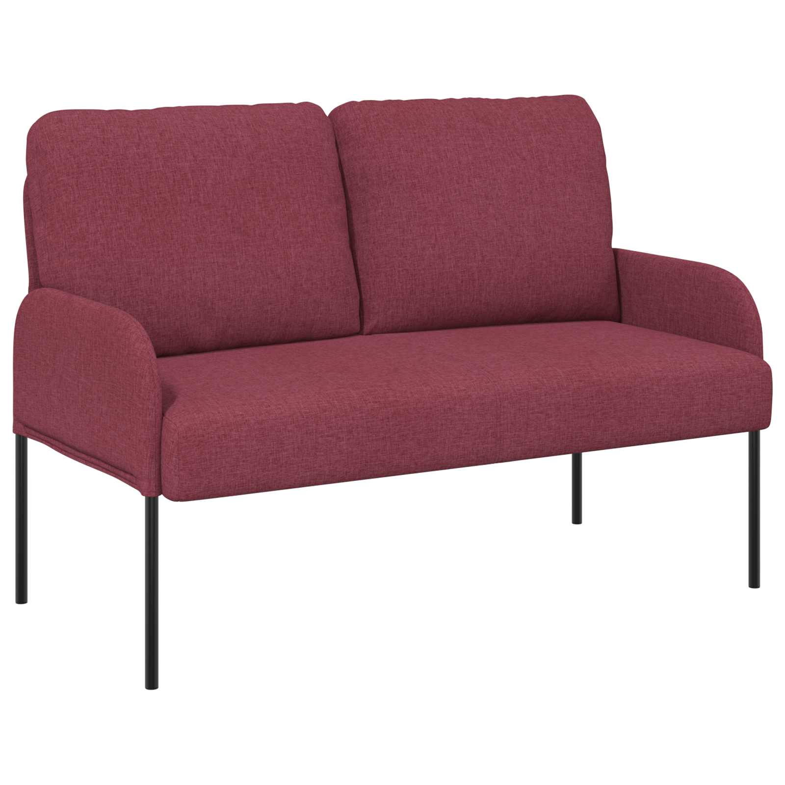 Sofa Sets With Cushion 3 Pcs Wine Red 115 X 56 X 80 Cm Plywood