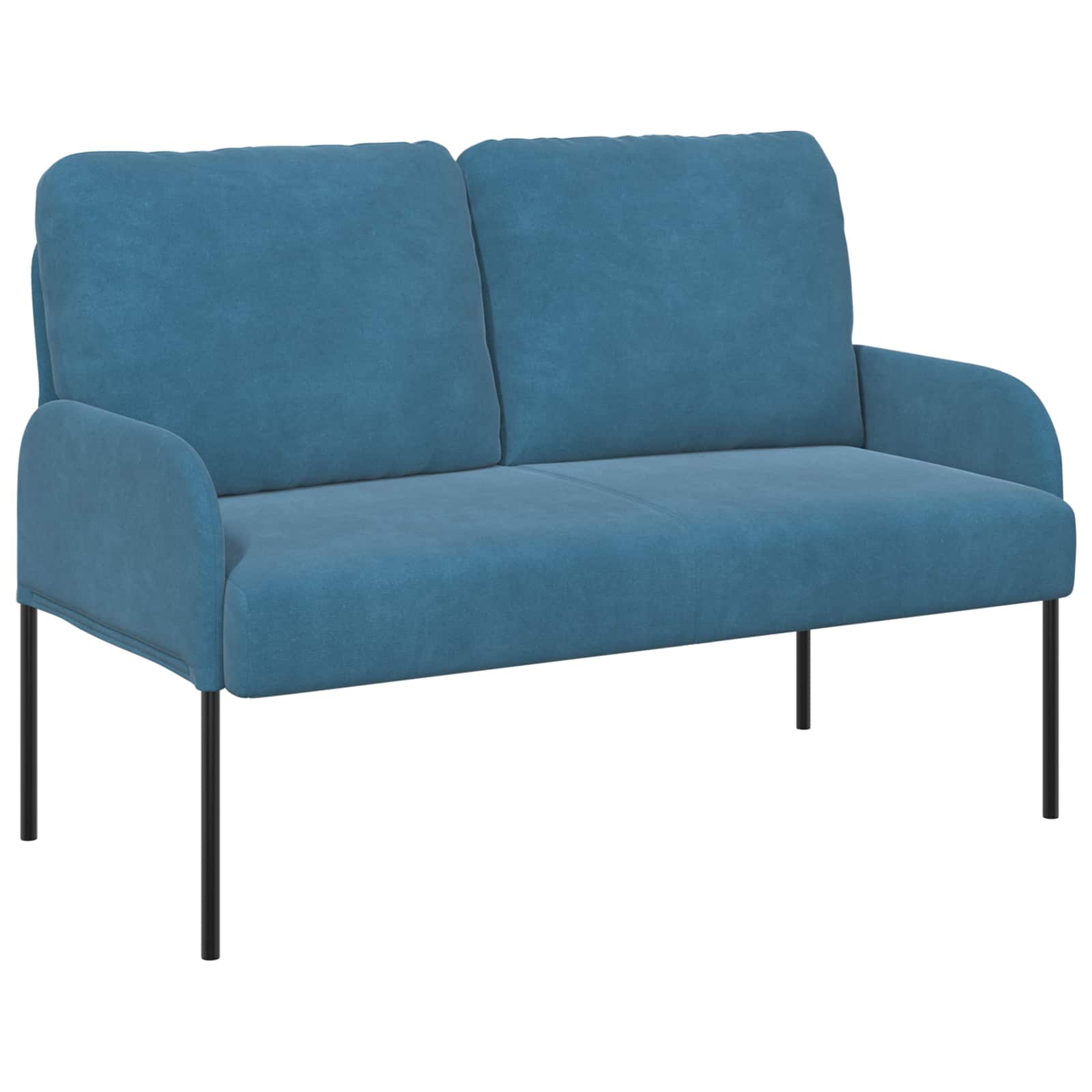 Sofa Sets With Cushion 3 Pcs Blue 115 X 56 X 80 Cm Plywood