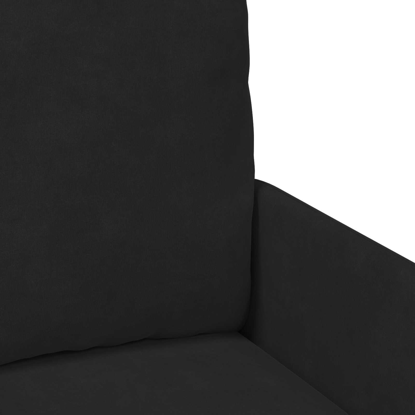 Sofa Sets With Cushion 3 Pcs Black 115 X 56 X 80 Cm Plywood