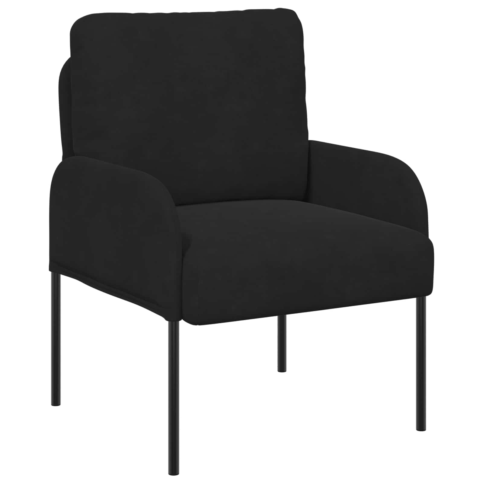 Sofa Sets With Cushion 3 Pcs Black 115 X 56 X 80 Cm Plywood