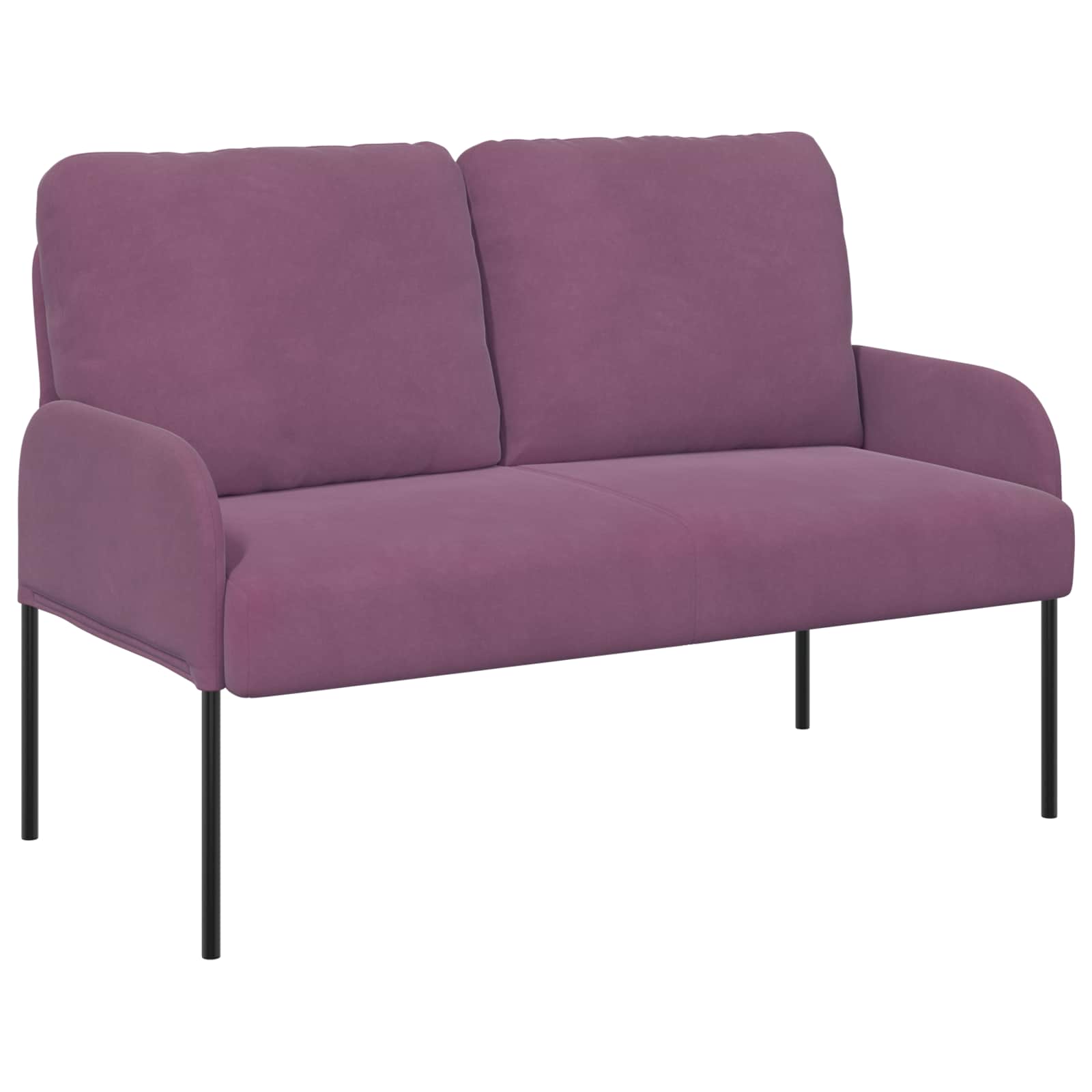 Sofa Sets With Cushion 3 Pcs Purple 115 X 56 X 80 Cm Plywood